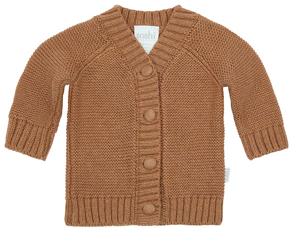 Organic Cardigan Andy - Walnut