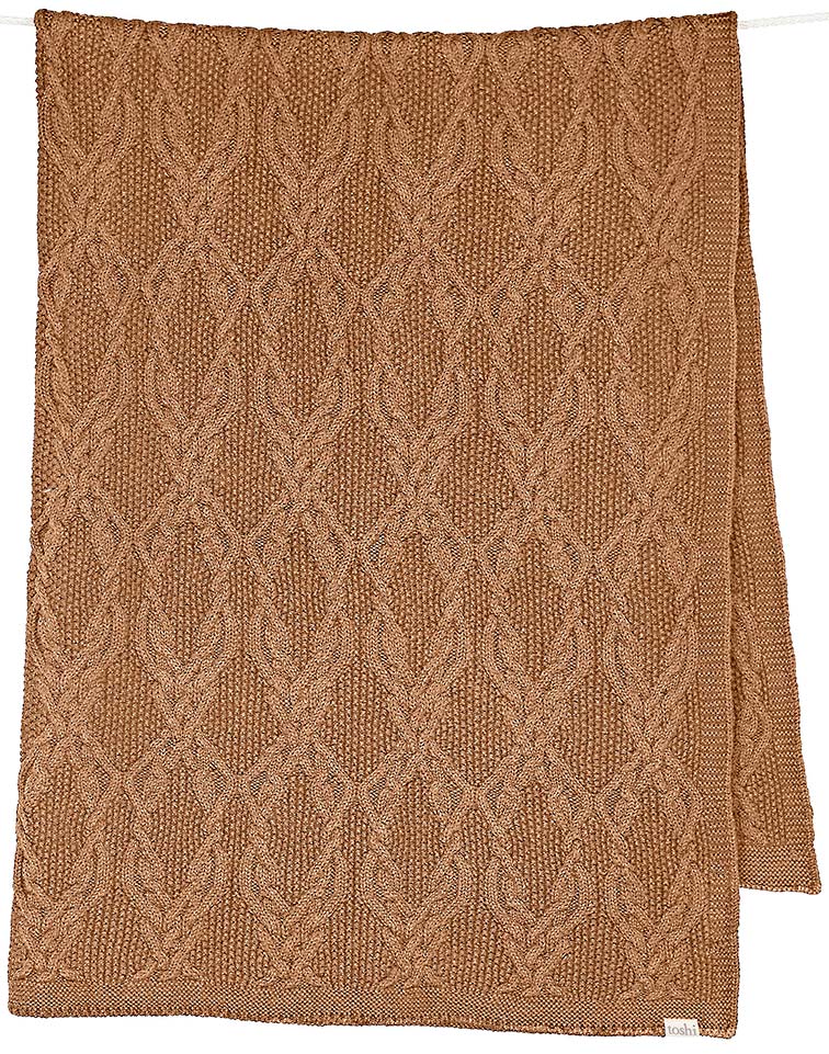 Organic Blanket Bowie Walnut