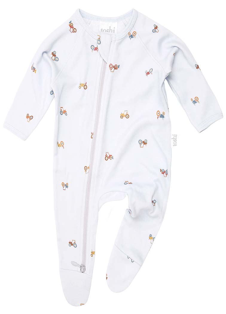 Onesie Long Sleeve Print Mr Tractor
