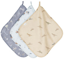 Load image into Gallery viewer, Washcloth Muslin Little Diggers-3pcs
