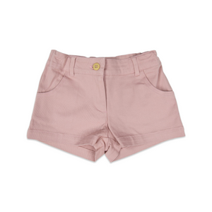Spot of Gold Cotton Woven Short Pink