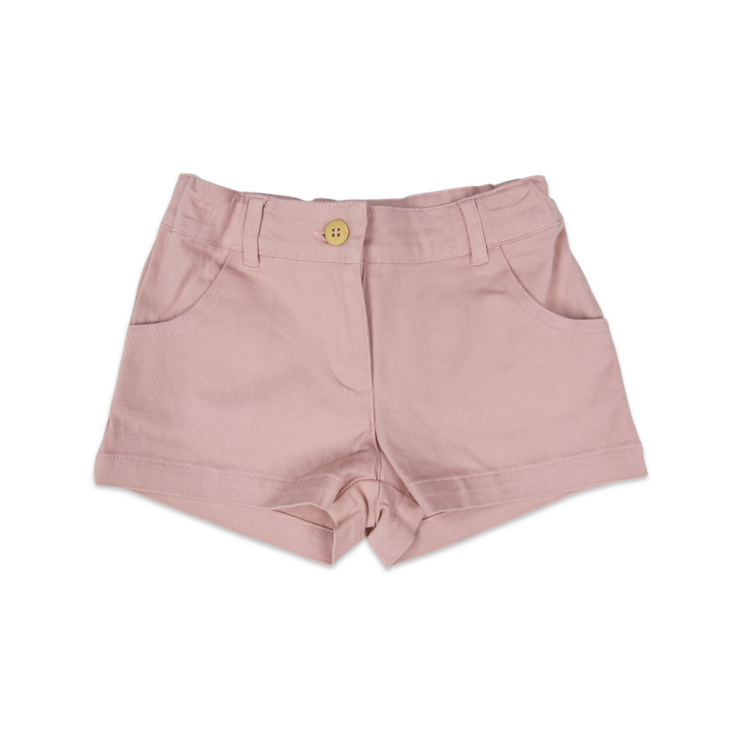Spot of Gold Cotton Woven Short Pink