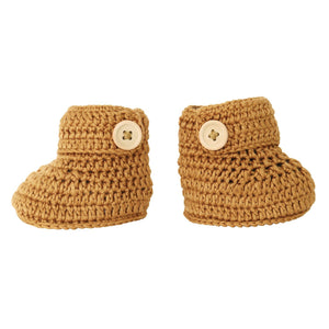 Cinnamon | Crochet Bonnet & Bootie Set | Handmade