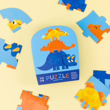 Load image into Gallery viewer, Mini Puzzle 12 pc - Dino Friends
