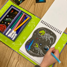Load image into Gallery viewer, Colouring Set - Dinos in Space
