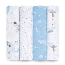 Load image into Gallery viewer, space explorers  ESSENTIALS CLASSIC 4-pack swaddles
