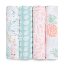 Load image into Gallery viewer, tropicalia ESSENTIALS CLASSIC 4-pack swaddles
