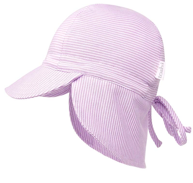 Flap Cap Baby Lavender