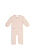 Load image into Gallery viewer, Organic Cotton Fine Rib Elly Onesie - Rose Dust
