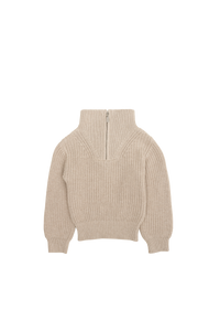 Jack Knitted Zip Jersey - Cove
