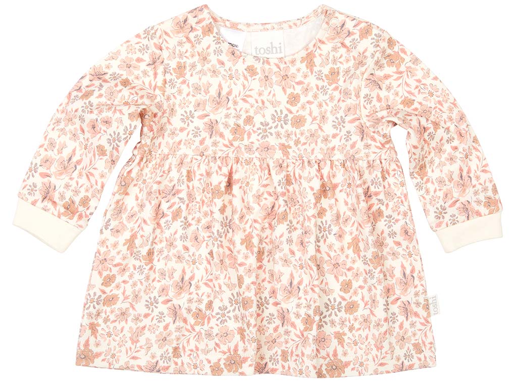Knit Dress Classic Long sleeve Honey