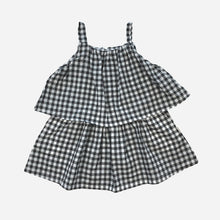 Load image into Gallery viewer, Tiered Dress - Charcoal Check
