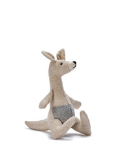 Load image into Gallery viewer, Nana Huchy Mini Kylie Kangaroo Rattle. Baby Rattles. Australian animal soft toy.
