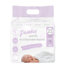Load image into Gallery viewer, Panda Eco Nappies by Luvme, Newborn size 1, One country Mouse Kids
