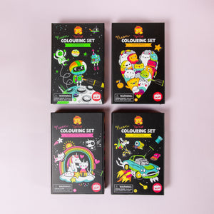 Neon Colouring Set - Outer Space