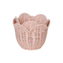 Load image into Gallery viewer, Rattan Lily Basket Set -  Blush
