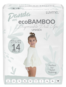 Panda Eco Nappy by LuvMe One Country Mouse Kids, Yamba, Luvme Disposable PULL Ups toilet training