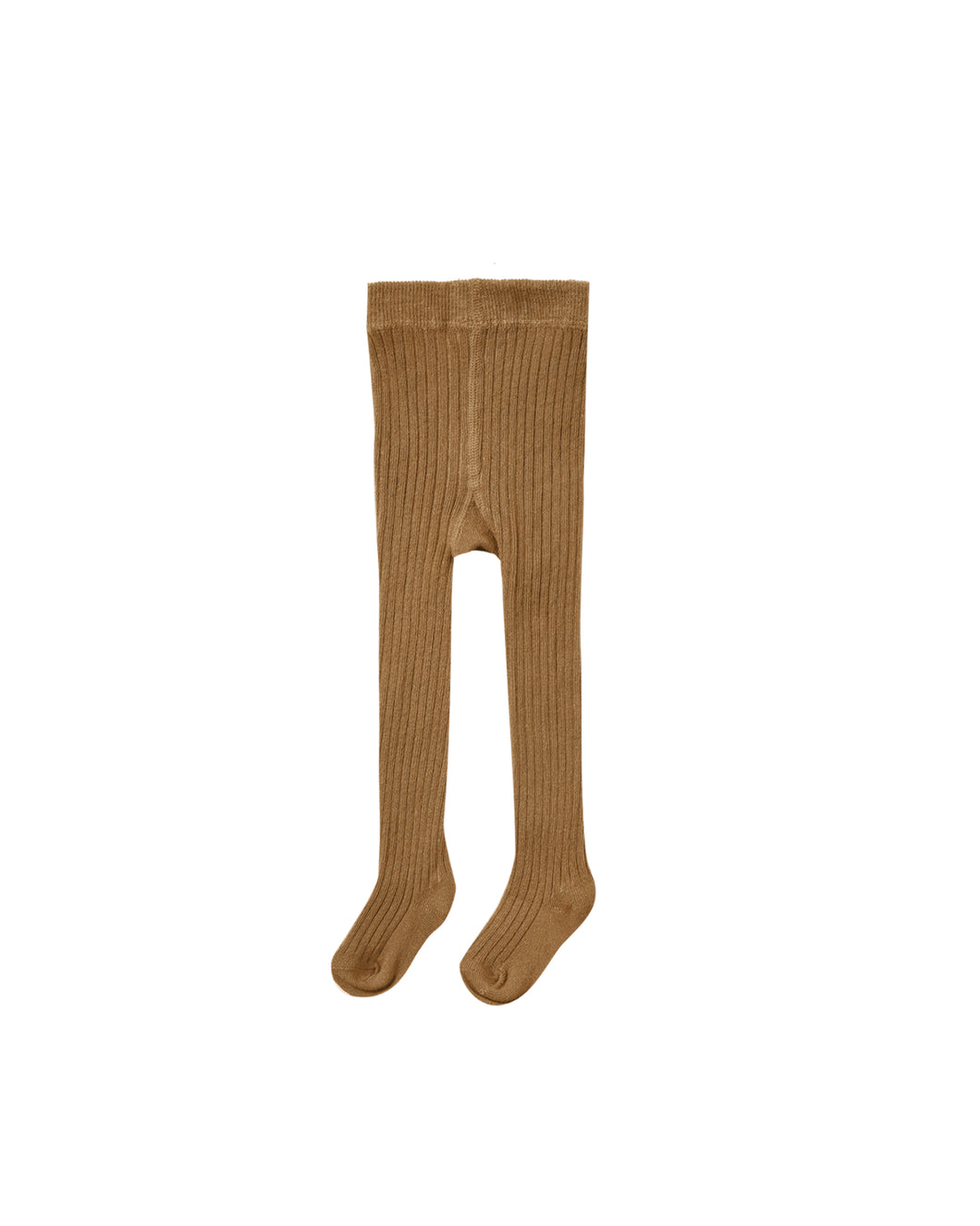 solid ribbed tights | walnut