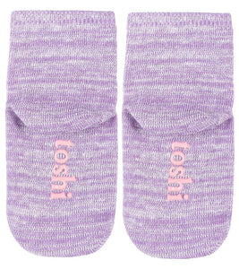 Organic Socks Ankle Marle Lavender