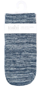 Organic Socks Ankle Marle Midnight