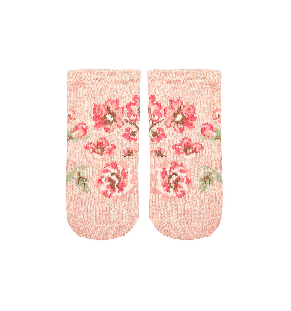 Organic Baby Socks Jacquard Wild Rose