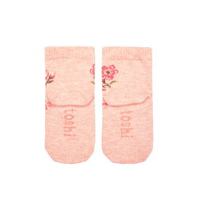 Organic Baby Socks Jacquard Wild Rose
