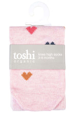 Load image into Gallery viewer, Organic Socks ankle Jacquard Hearts
