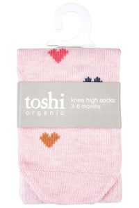 Organic Socks ankle Jacquard Hearts