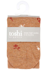 Organic Socks Jacquard Maple Leaves