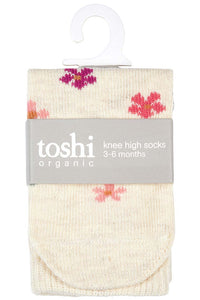 Organic Socks  Jacquard Wild Flowers