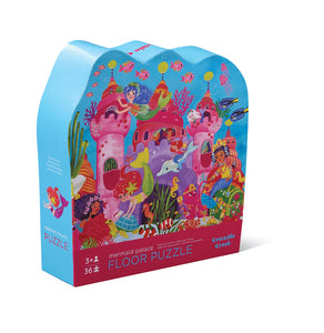 Crocodile Creek kids puzzles, One Country Mouse kids, Classic Floor Puzzle - Mermaid Palace, Yamba baby and kids