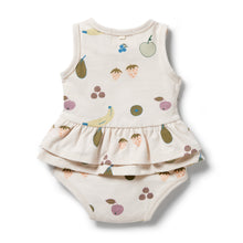 Load image into Gallery viewer, Organic Ruffle Bodysuit - Fruity
