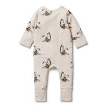 Load image into Gallery viewer, Organic Zipsuit with Feet - Tommy Toucan
