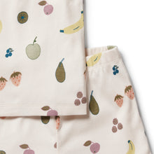 Load image into Gallery viewer, Organic Rib Short Sleeve Pyjamas - Fruity

