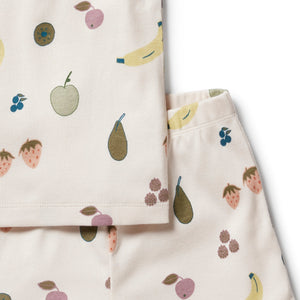 Organic Rib Short Sleeve Pyjamas - Fruity