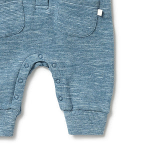 Organic Waffle Pocket Growsuit Arctic Blast