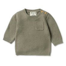 Load image into Gallery viewer, Knitted Pocket Jumper The Woods
