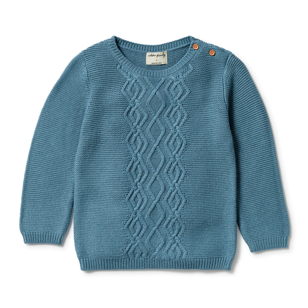 Knitted Cable Jumper Arctic Blast