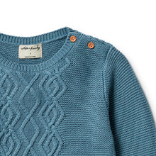 Load image into Gallery viewer, Knitted Cable Jumper Arctic Blast
