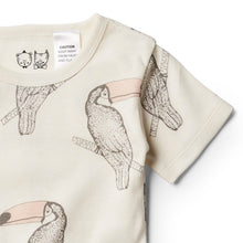 Load image into Gallery viewer, Organic Tutu Toucan Short Sleeve Pyjama Set
