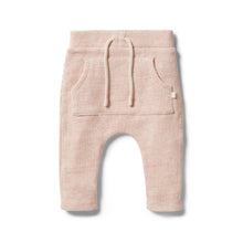 Load image into Gallery viewer, Organic Waffle Slouch Pant - Peony Fleck
