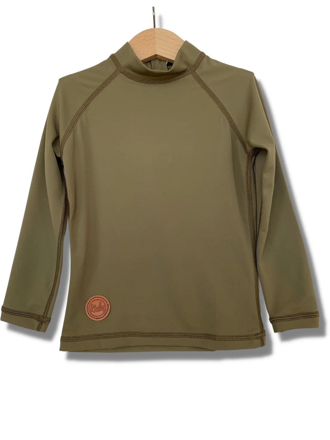 Khaki Olive Rashguard Top