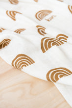 Load image into Gallery viewer, Organic Swaddle Rainbow - Ivory + Umber
