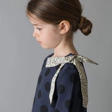 Load image into Gallery viewer, Mary Dress - Navy/ Black Spot
