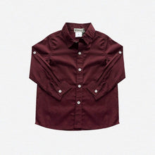 Load image into Gallery viewer, Boys Dress Shirt - Maroon
