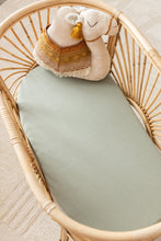 Load image into Gallery viewer, organic change pad/bassinet sheet - Sage
