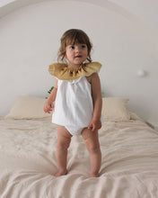 Load image into Gallery viewer, Christmas Gold Sparkle Ruffle Neck Playsuit
